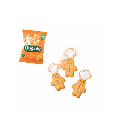Organix - Organic Mini Gingerbread Men Biscuits 5 Pack