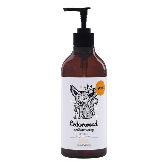 YOPE Natural Liquid Hand Soap Cedarwood And Bitter Orange 500ml