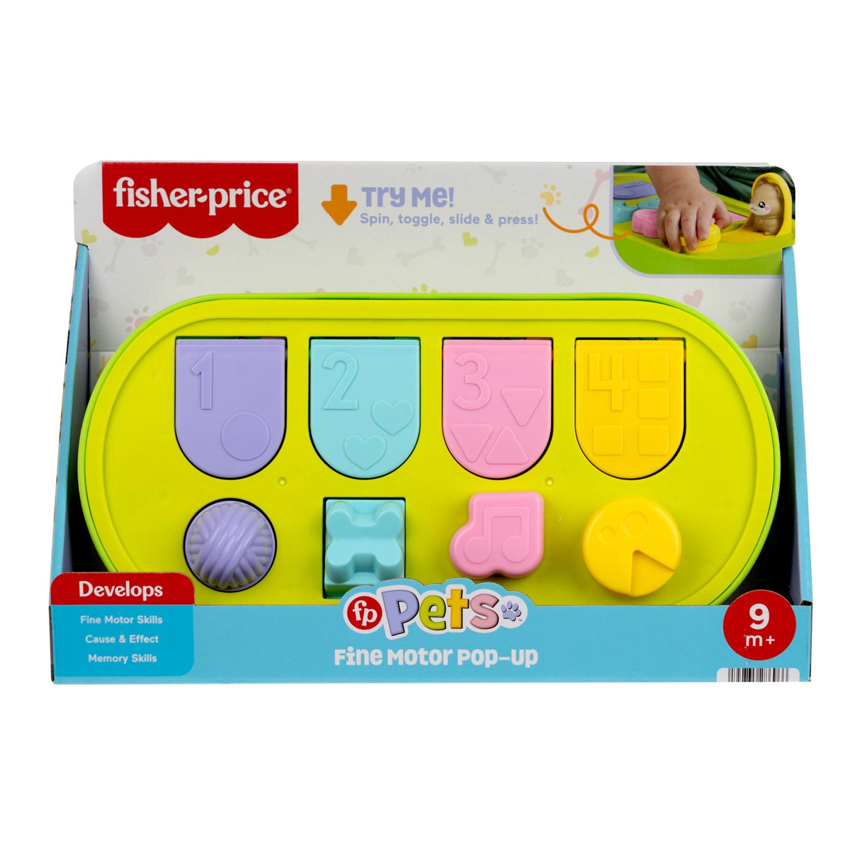 Fisher-Price Pets fine motor pop-up baby activity toy
