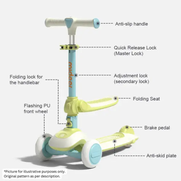 Mideer - Kid Scooter- Green Mideer - Kid Scooter- Green