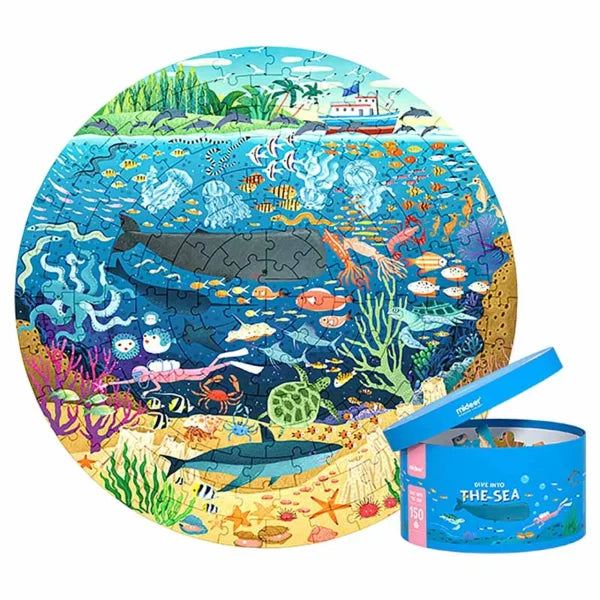 Mideer - 150pC Round Puzzle - Dive Into the Sea Mideer - 150pC Round Puzzle - Dive Into the Sea