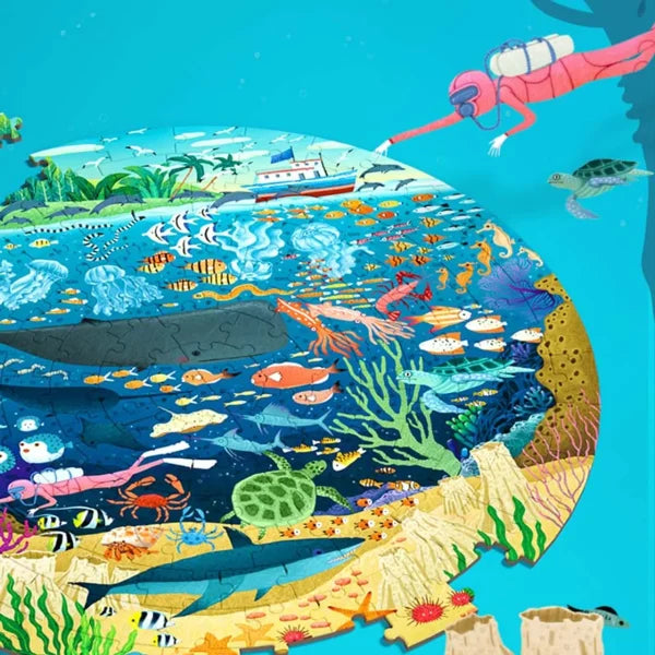 Mideer - 150pC Round Puzzle - Dive Into the Sea Mideer - 150pC Round Puzzle - Dive Into the Sea