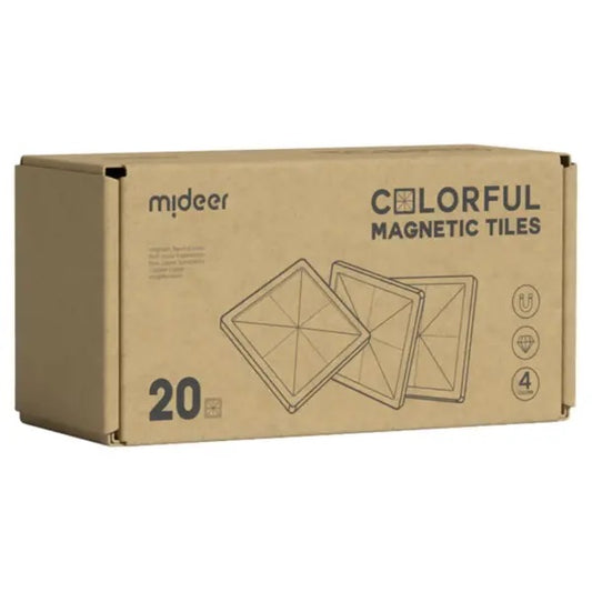 Mideer - Colorful Magnetic Tiles Refills - Cold Colors | 20pcs