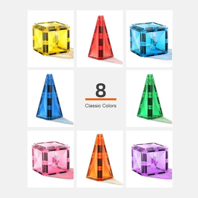 Mideer - Marble Run - Colorful Magnetic Tiles | 100pcs Mideer - Marble Run - Colorful Magnetic Tiles | 100pcs