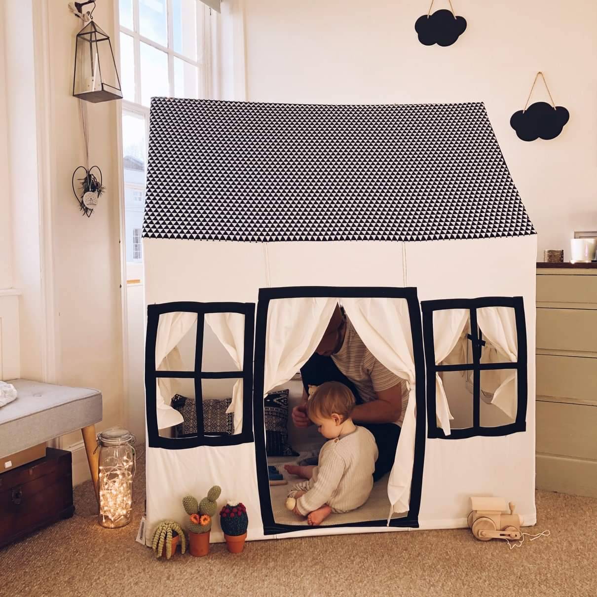 Childhome - Cotton Big House - Black & White Childhome - Cotton Big House - Black & White