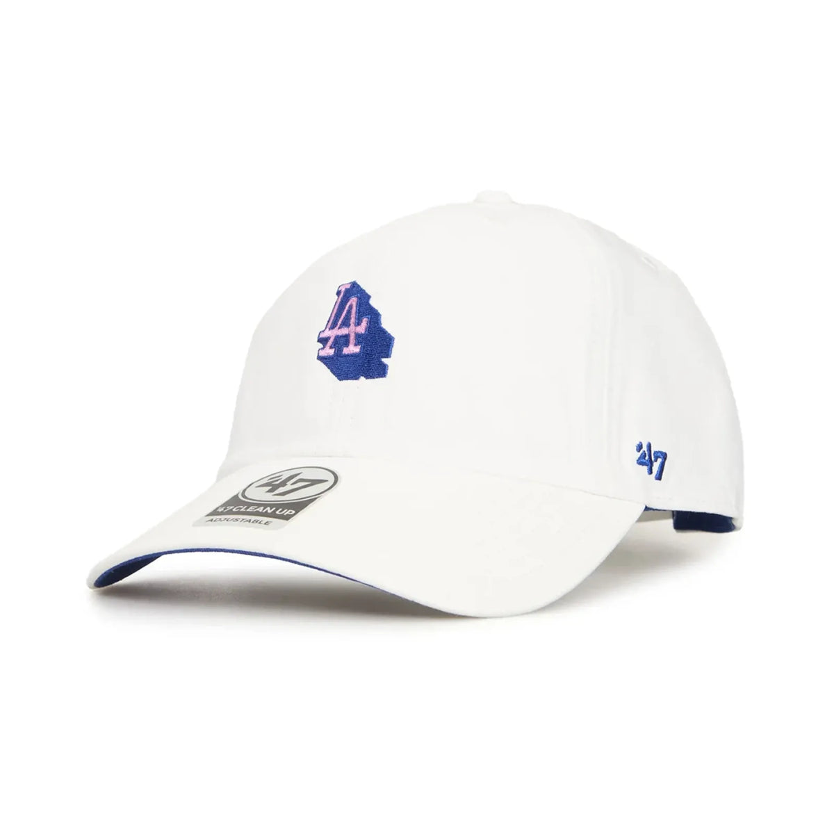 47 Brand Los Angeles Dodgers Chop Shop Clean Up Cap - White - side view