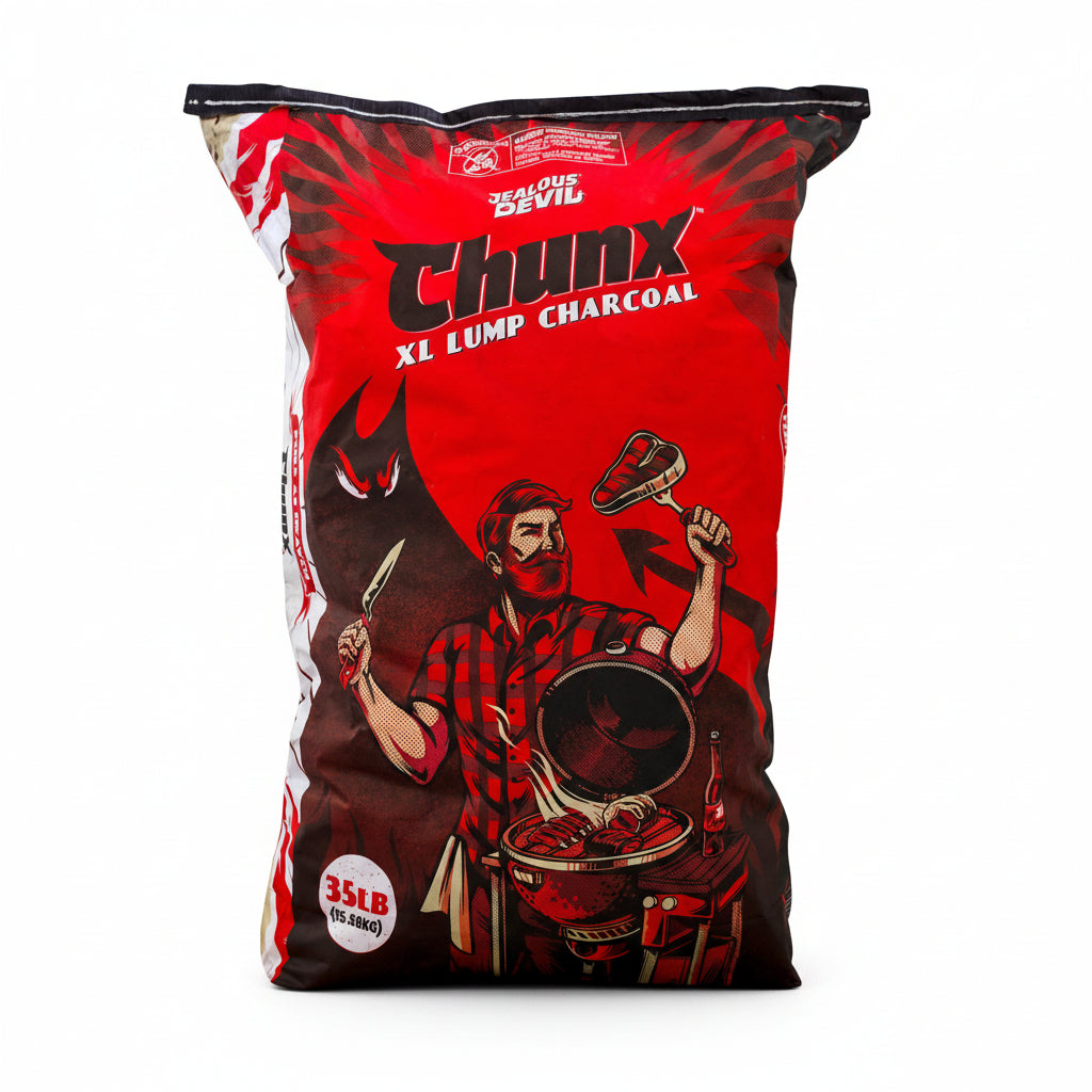Jealous Devil Chunks XL Lump Charcoal 35lb Jealous Devil Chunks XL Lump Charcoal 35lb