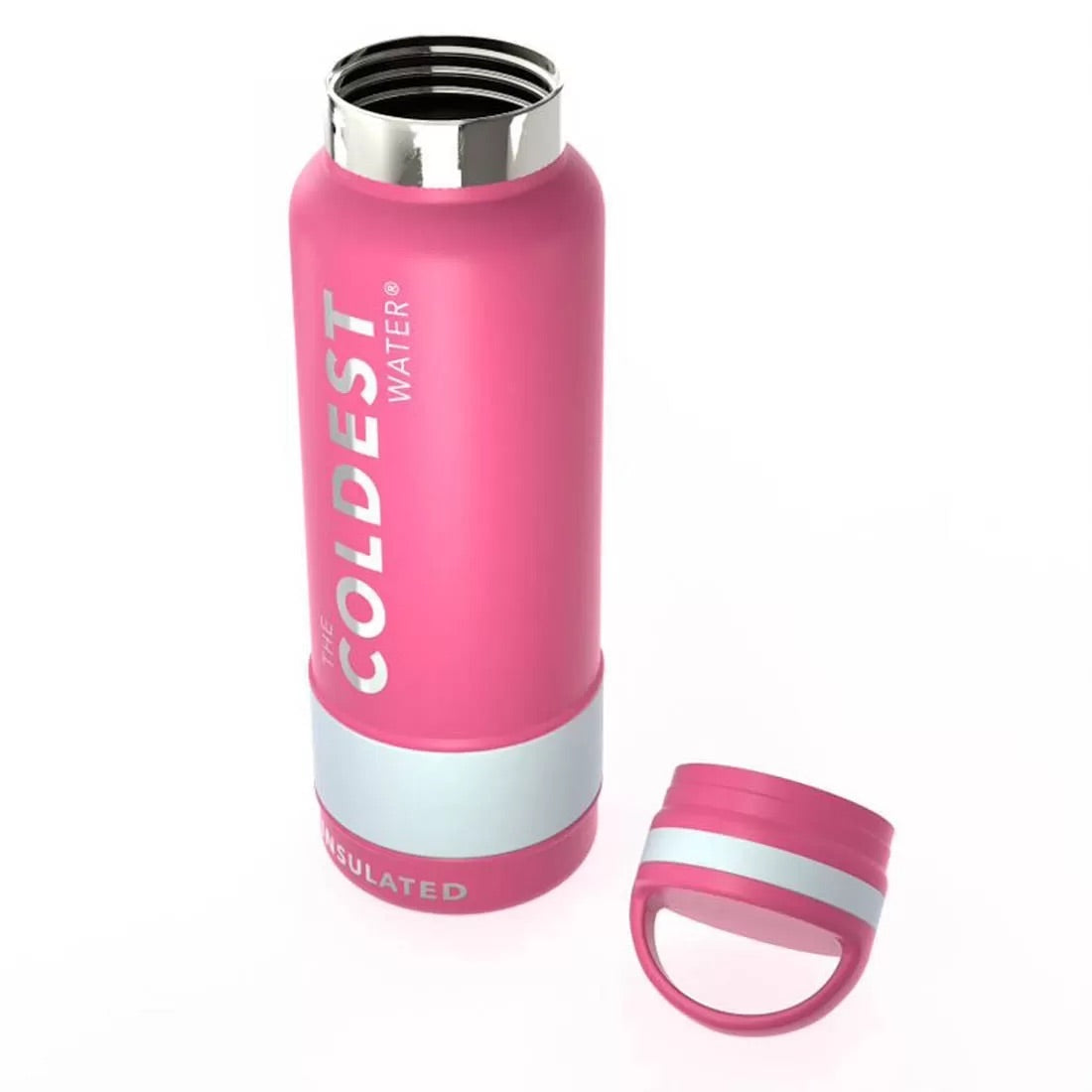 The Coldest Water - Loop Lid Bottle - 621ml - 21 OZ - Flamingo Pink