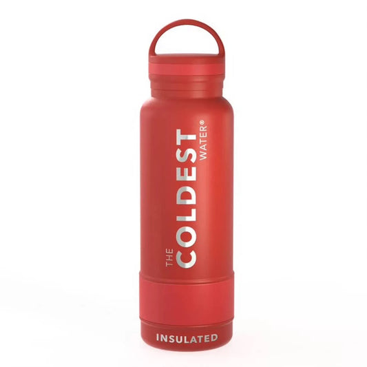 The Coldest Water - Loop Lid Bottle - 621ml - 21 OZ - Crimson RED