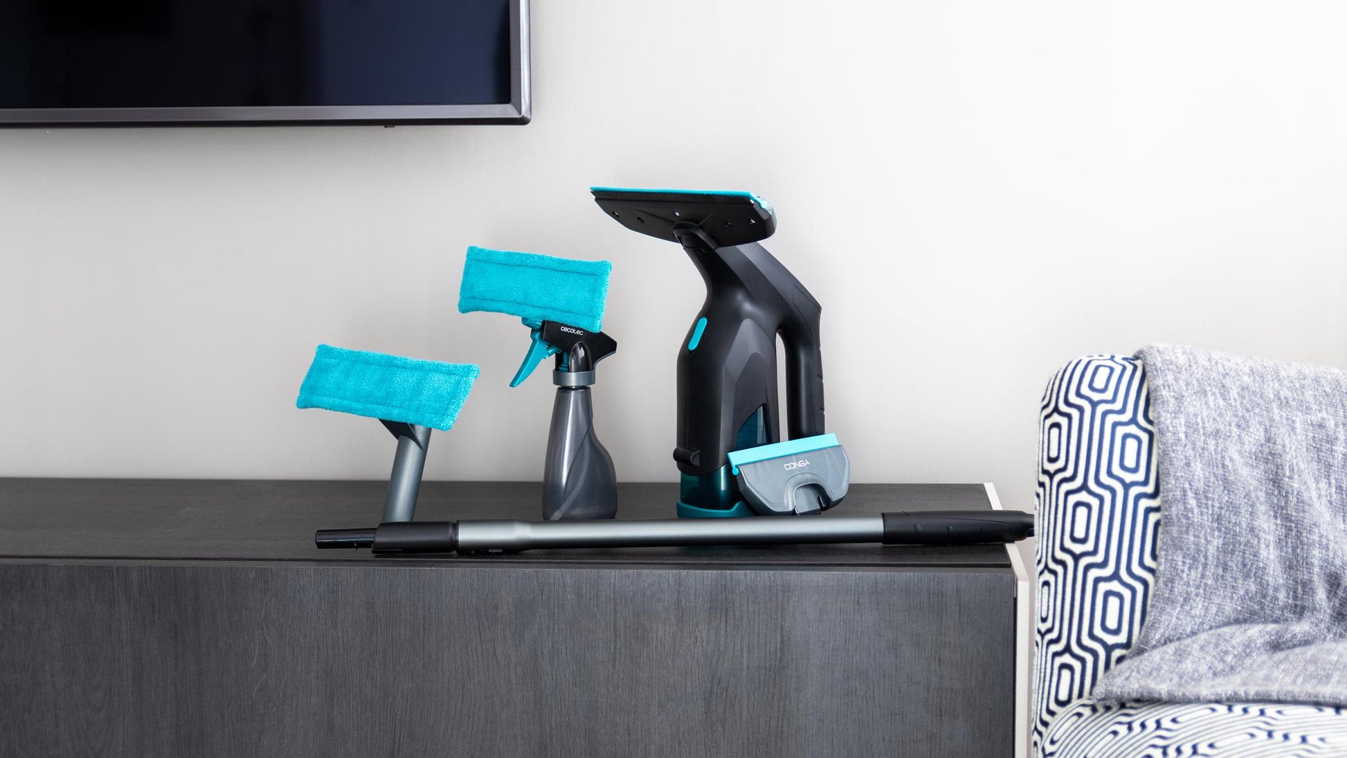 Cecotec Conga Popstar Glass Titanium window vacuum