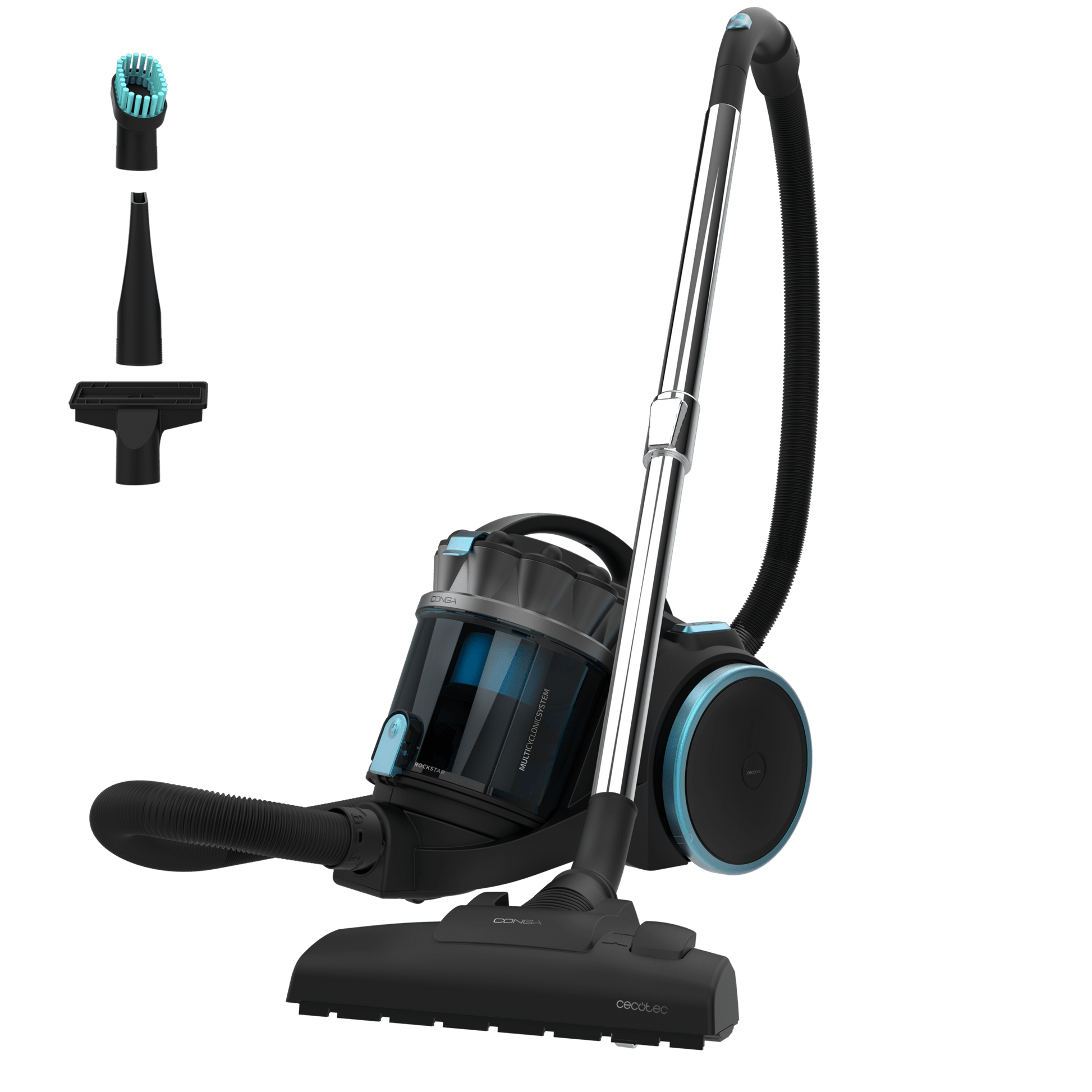 Cecotec - مكنسة كهربائية بدون كيس Conga Rockstar Multicyclonic XXL | 4 لتر | 20 كيلو باسكال