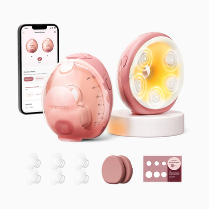 Momcozy Wellness 1 W1 Warm-Massage Wearable Breast Pump Double