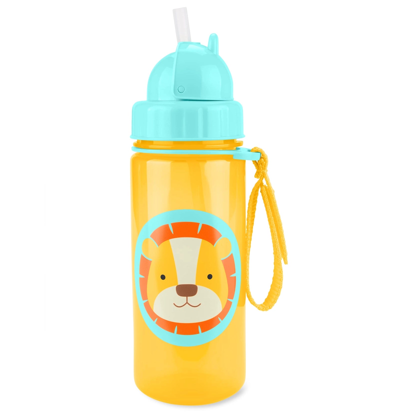 Zoo Straw Bottle - Lion - 384.5ml Zoo Straw Bottle - Lion - 384.5ml