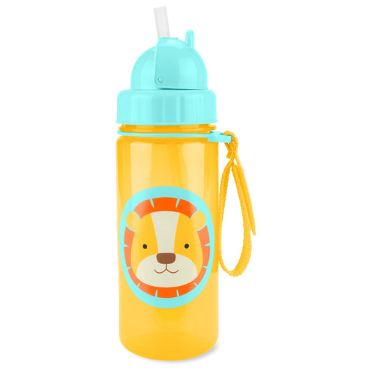 Zoo Straw Bottle  - Lion - 384.5ml