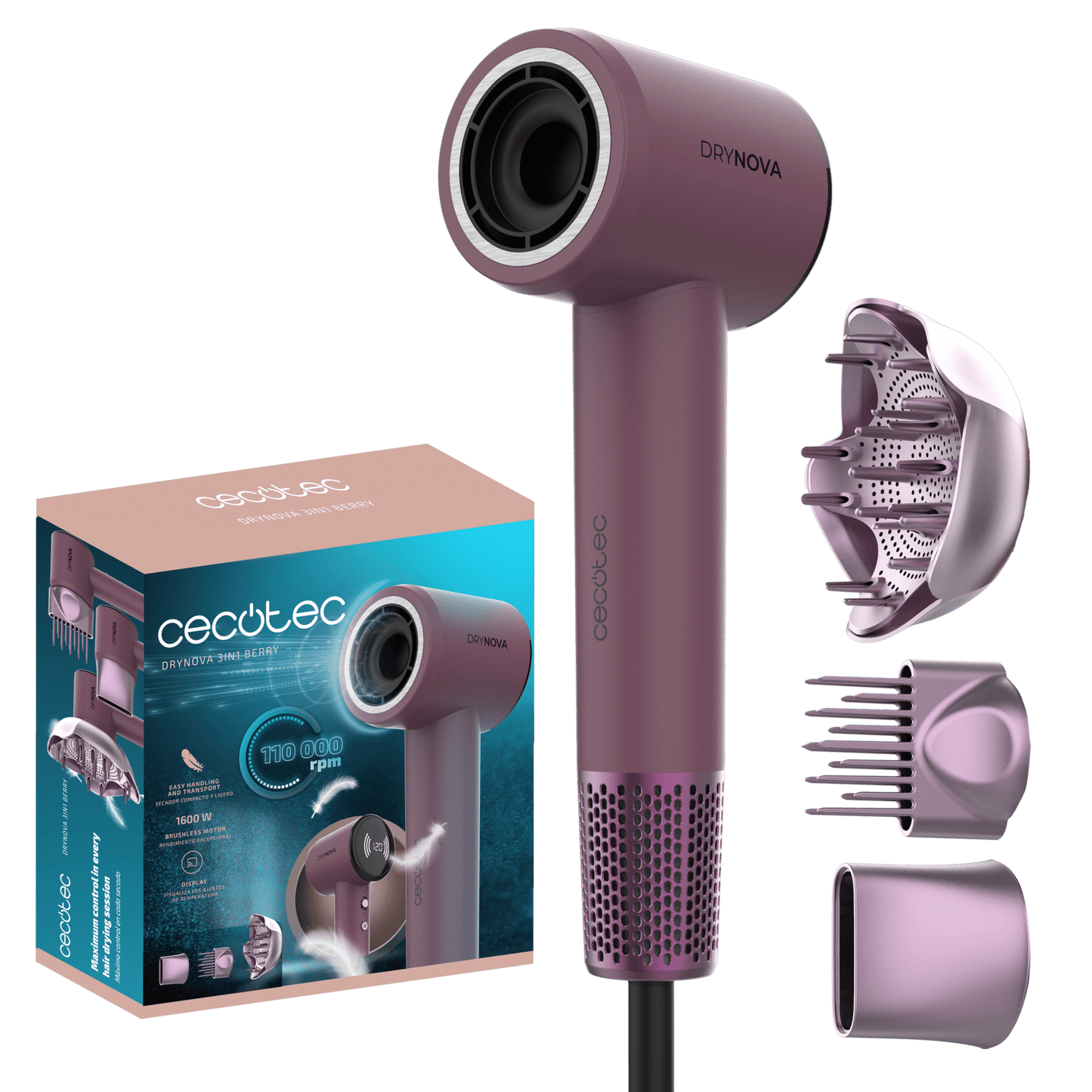 Cecotec DryNova 3in1 Berry hair dryer