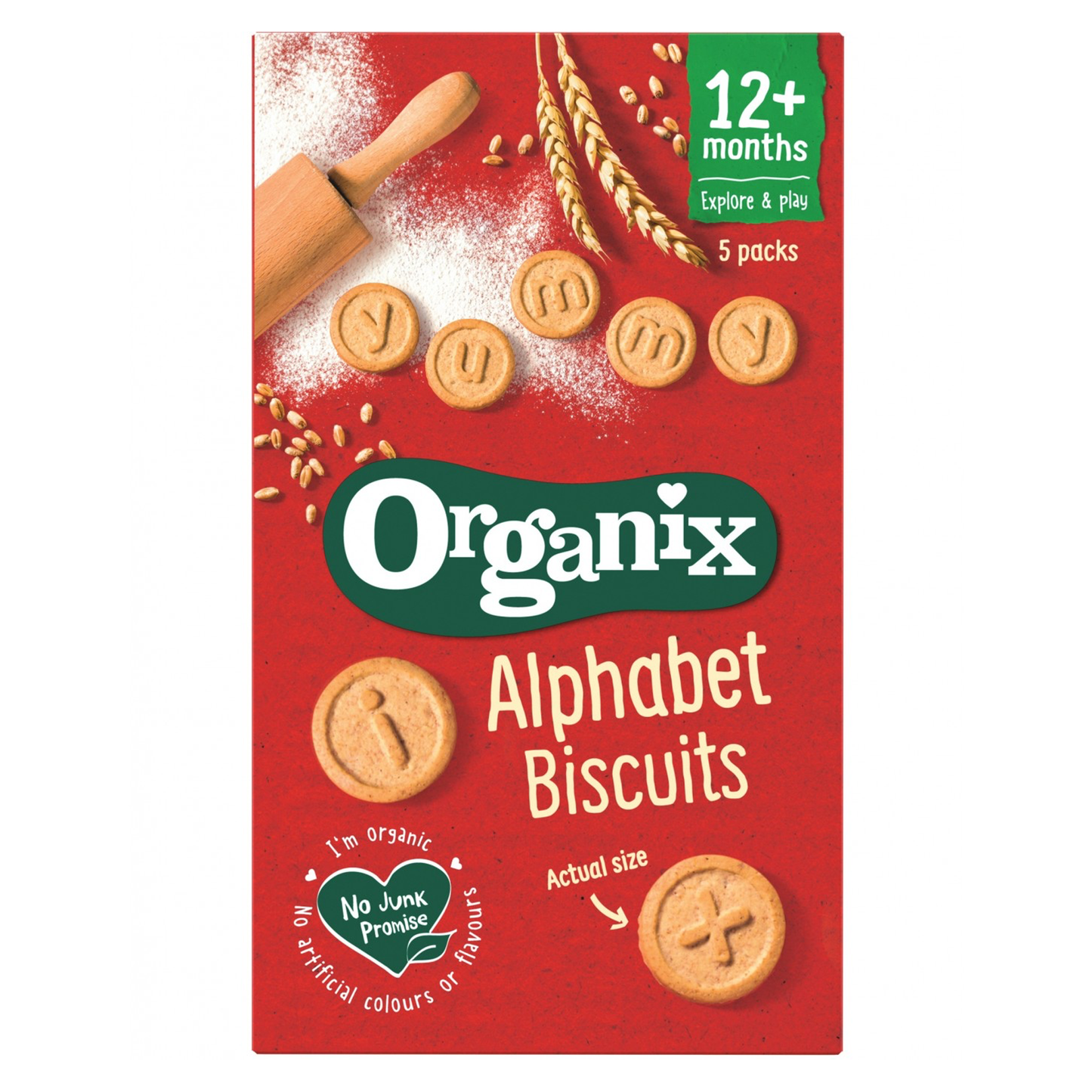 Organix - Organic Alphabet Biscuits 5 Pack