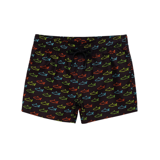 Slipstop Swim Shorts - Neon Sharks