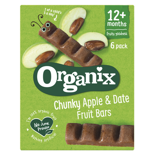 Organix - Organic Apple & Date Chunky Fruit Bars 6 Pack
