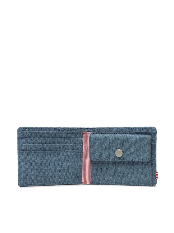 Herschel Roy Coin RFID Wallet in Copen Blue Crosshatch, additional view