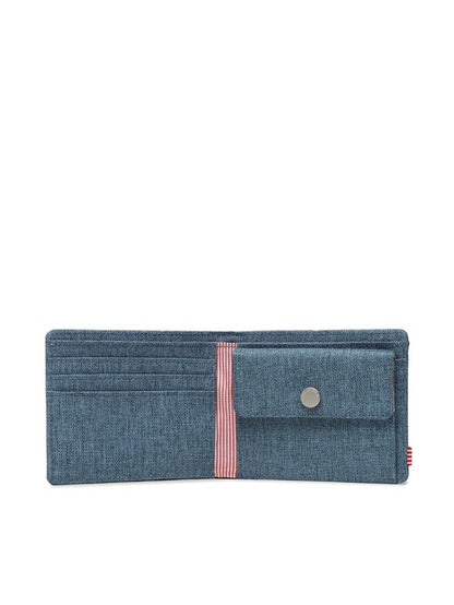 Herschel Roy Coin RFID Wallet in Copen Blue Crosshatch, additional view