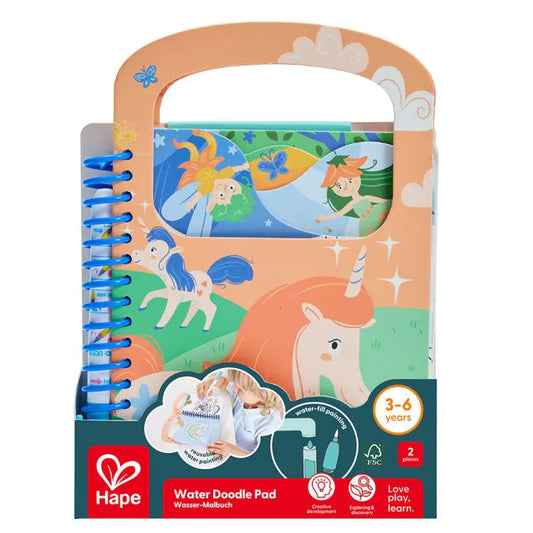 Hape Water Doodle Pad in use