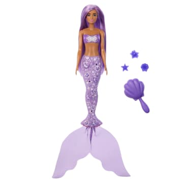 باربي - دمية Color Reveal Mermaid Series مع 6 مفاجآت | 3 سنوات فأكثر باربي - دمية Color Reveal Mermaid Series مع 6 مفاجآت | 3 سنوات فأكثر