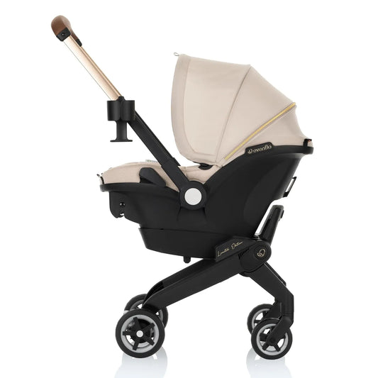 Evenflo - Shyft DualRide Infant Car Seat & Stroller Combo | Limited Edition | Champagne