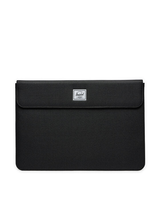 Herschel Spokane Laptop Sleeve in Black, angled view