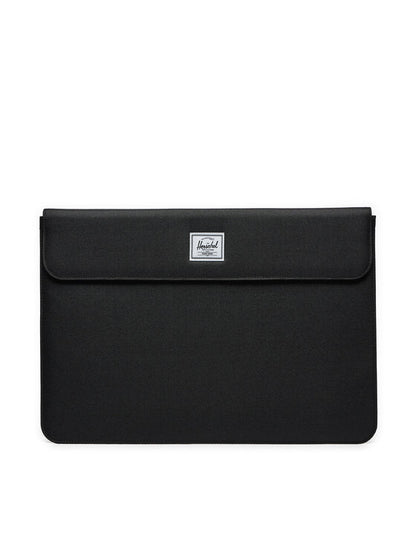 Herschel Spokane Laptop Sleeve in Black, angled view