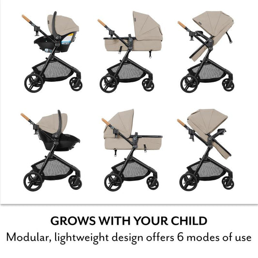 Evenflo - Pivot NXT Travel System with LiteMax NXT Infant Car Seat | Latte Tan
