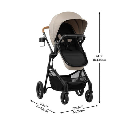 Evenflo - Pivot NXT Travel System with LiteMax NXT Infant Car Seat | Latte Tan
