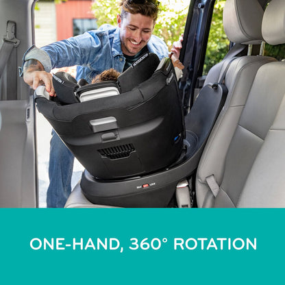 Evenflo - Revolve360 Slim 2-in-1 Rotational Convertible Car Seat | Salem Black