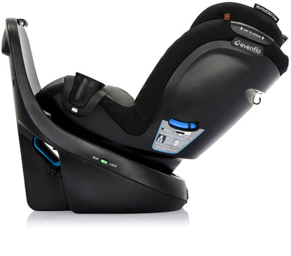 Evenflo - Revolve360 Slim 2-in-1 Rotational Convertible Car Seat | Salem Black