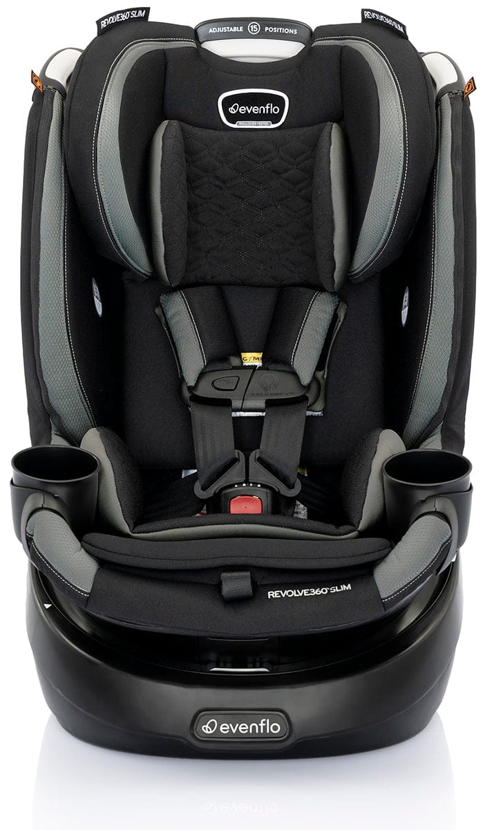 Evenflo - Revolve360 Slim 2-in-1 Rotational Convertible Car Seat | Salem Black