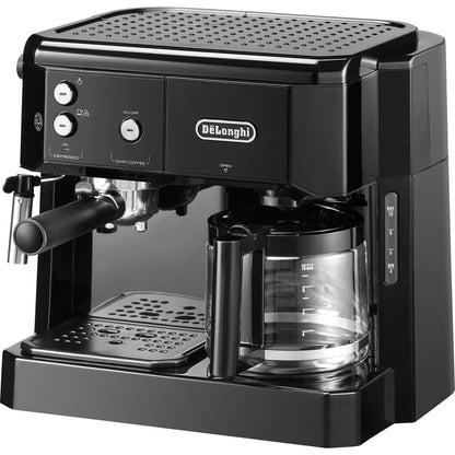 De'Longhi - 2-in1 Dual Function coffee machine (espresso and drip coffee) | Sliver & Black