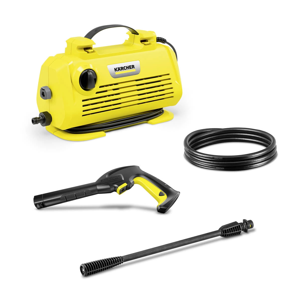 Kärcher - Pressure Washer 110 Bar & 360 L/h Compact Horizontal Design | K 2 Horizontal