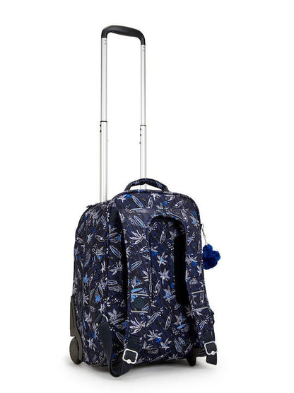 Kipling SARI Wheeled Backpack Surf Sea Print - detail view