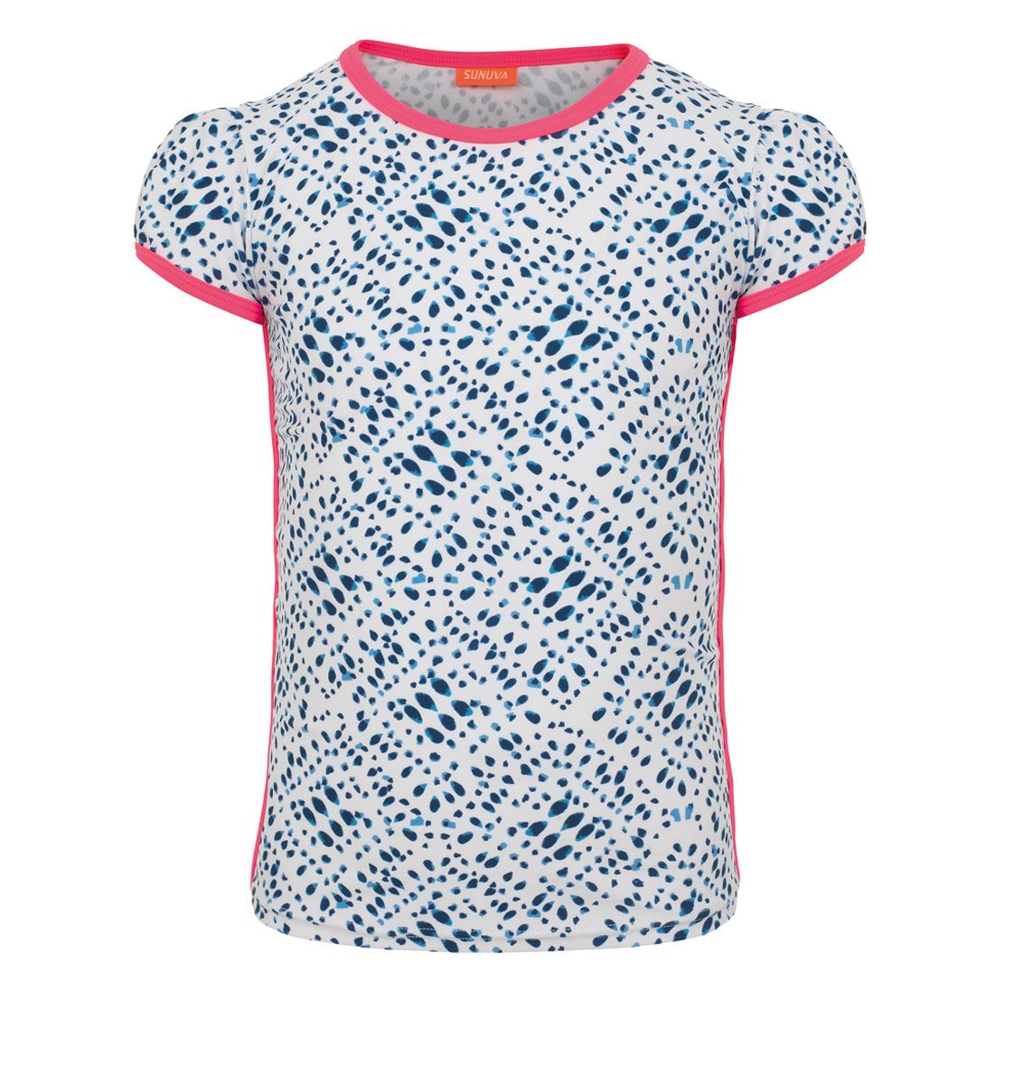 Sunuva - Girls Blue Shibori Short Sleeve Rash Vest Sunuva - Girls Blue Shibori Short Sleeve Rash Vest