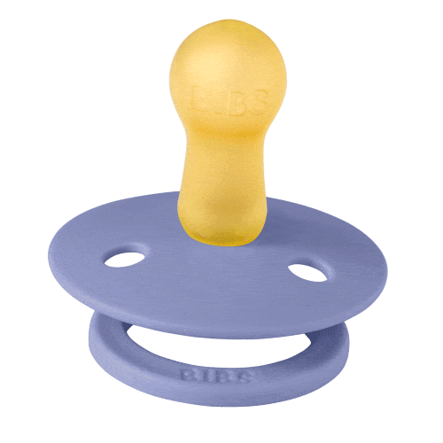 BIBS - Natural Latex Pacifier | Size 1 | 2 Pack | Bubblegum - Peri BIBS - Natural Latex Pacifier | Size 1 | 2 Pack | Bubblegum - Peri