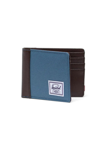 Herschel Hank Wallet in Steel Blue/Chicory Coffee - interior view