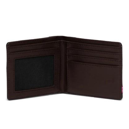 Herschel Hank Wallet in Ivy Green/Chicory Coffee - detail view