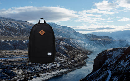 Herschel Seymour Backpack in Black, 26L, lifestyle shot