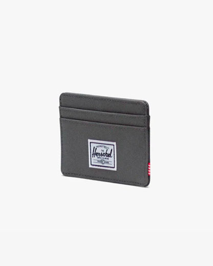 Herschel Charlie RFID Wallet in Gargoyle - angle view