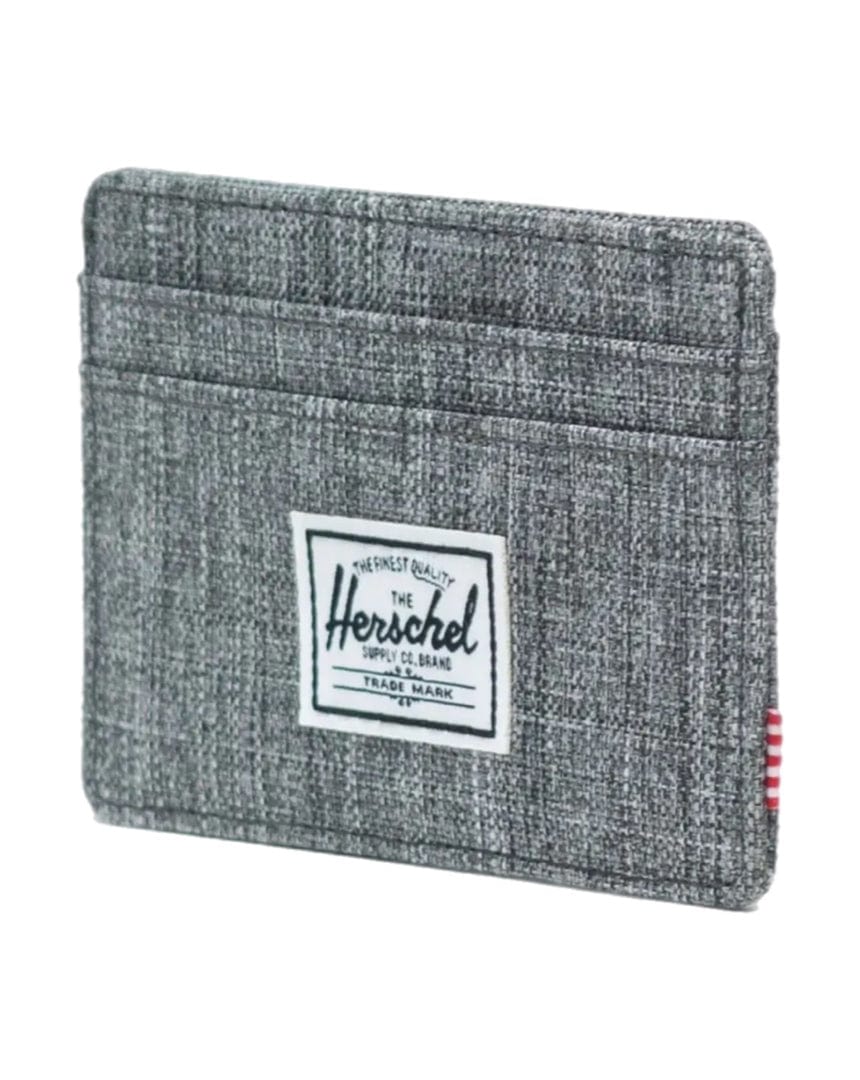 Herschel Charlie Cardholder in Raven Crosshatch - interior view