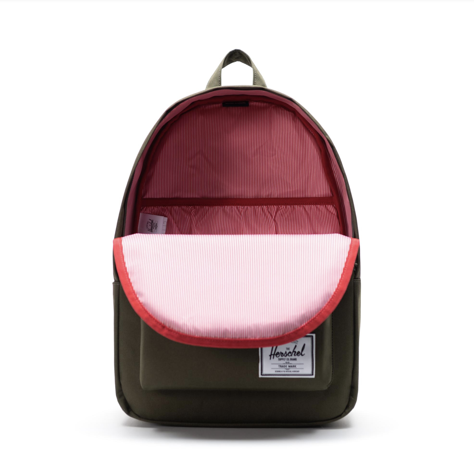 Herschel Classic XL Backpack in Ivy Green, 30L, angle view