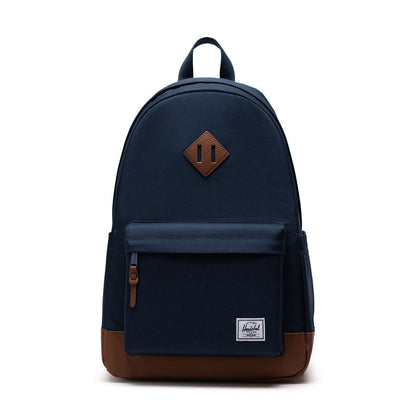 Herschel Heritage Backpack Navy/Tan 24L - side angle