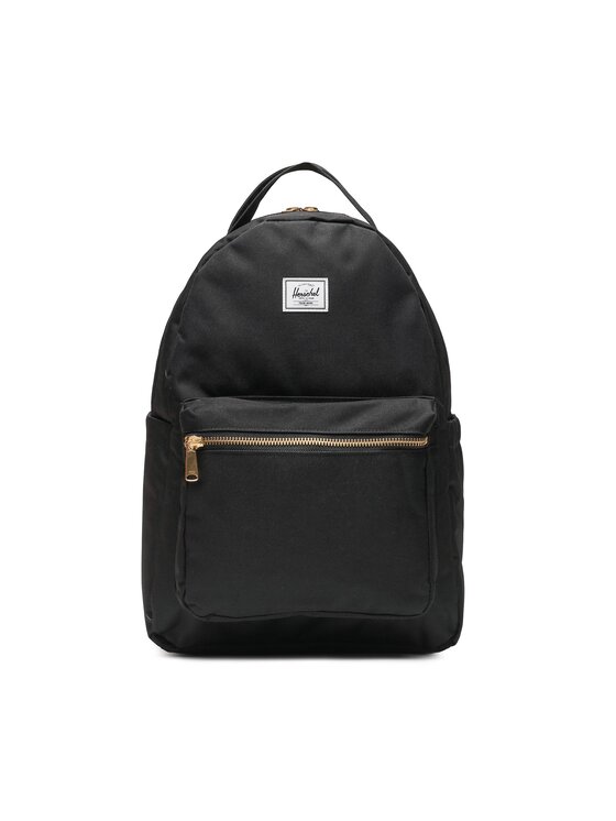 Herschel Nova Backpack in Black, 18L, front view on white background