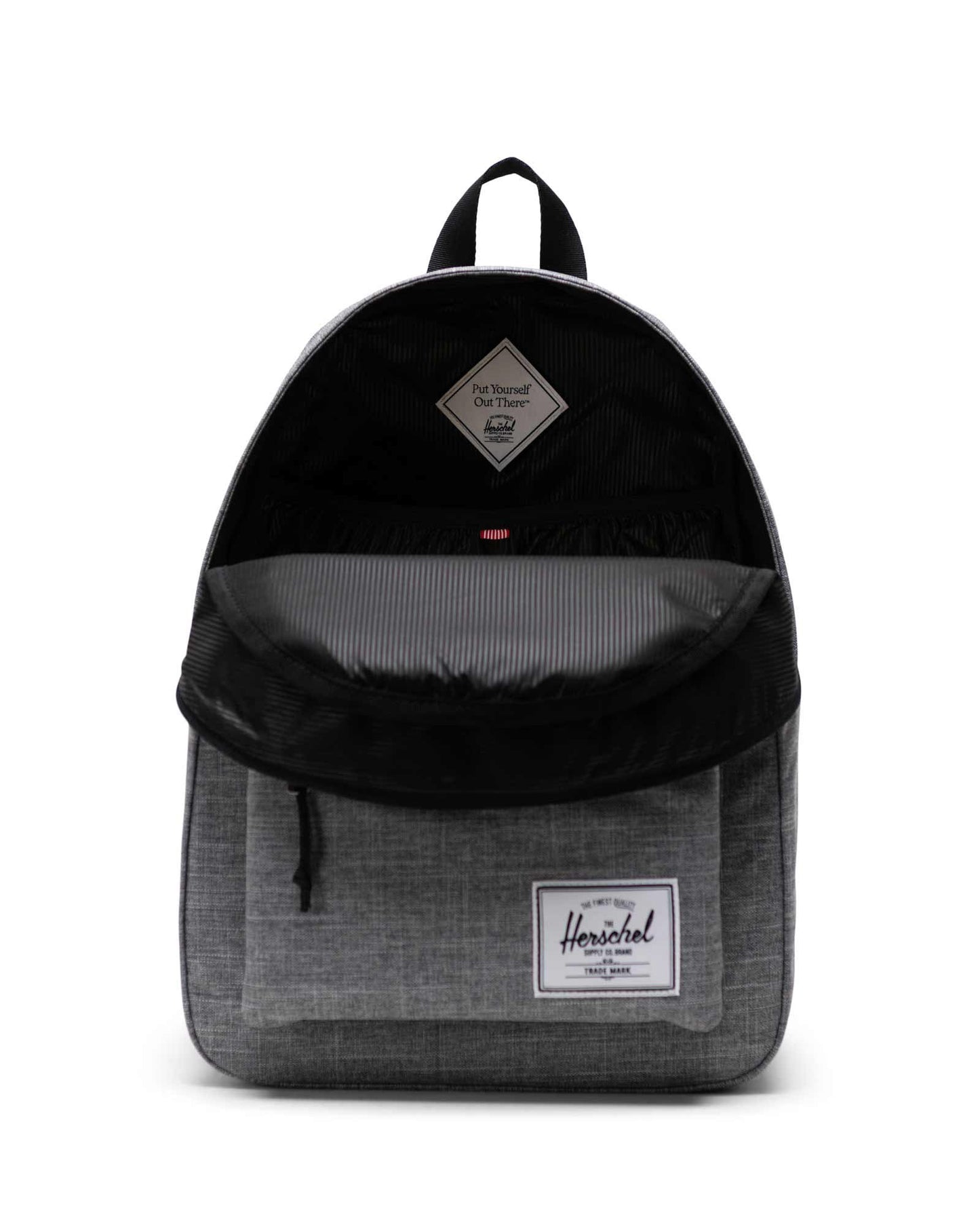 Herschel Classic Backpack Raven Crosshatch 20L - side view