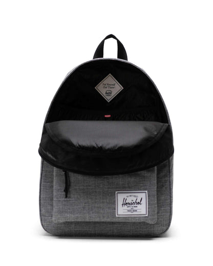 Herschel Classic Backpack Raven Crosshatch 20L - side view