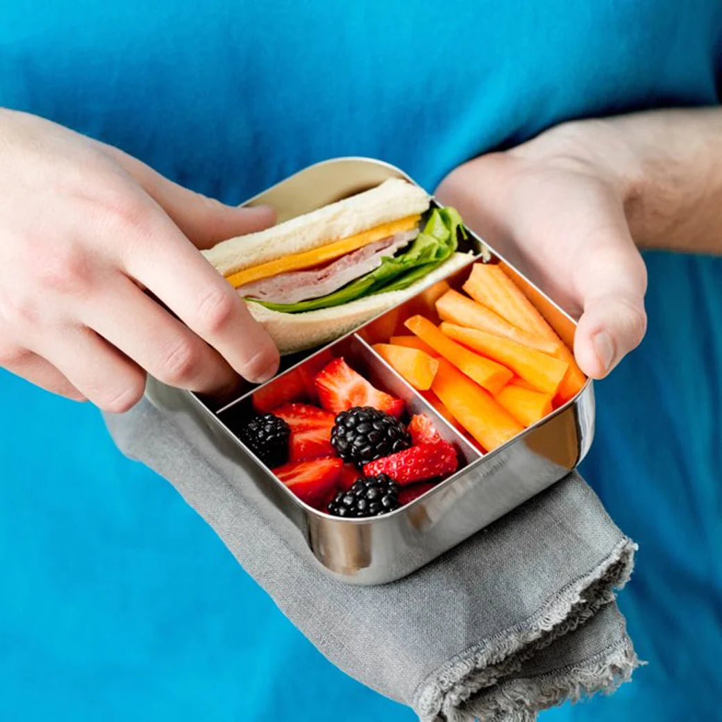 LunchBots - Medium Trio Bento Box | 3 Compartments | Green LunchBots - Medium Trio Bento Box | 3 Compartments | Green